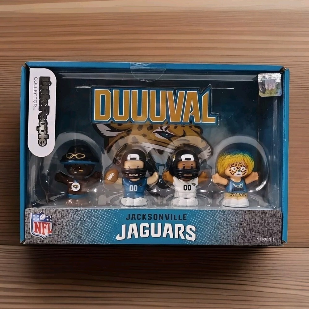 Fisher‎ Price Little People NFL Jacksonville Jaguars 4 Figure Collector Set